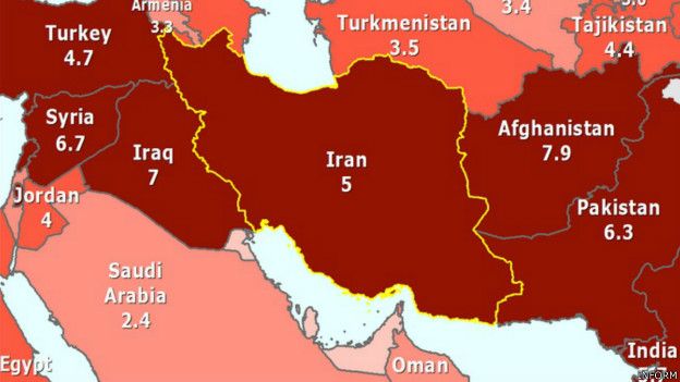 ایران یکی از ده کشور پر مخاطره دنیاست ایران یکی از ده کشور پر مخاطره دنیاست