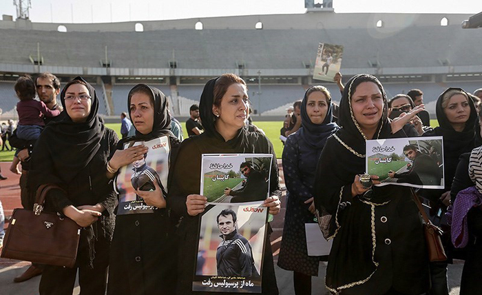 (تصاویر) مراسم وداع با هادی نوروزی در آزادی