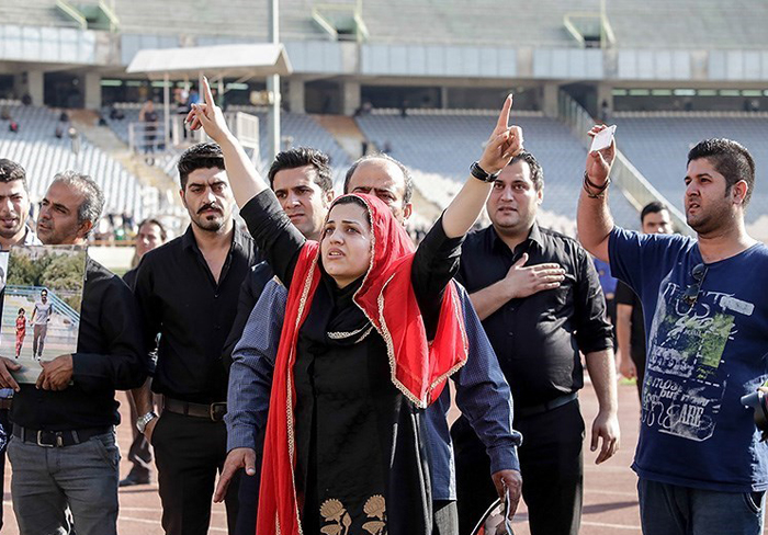 (تصاویر) مراسم وداع با هادی نوروزی در آزادی