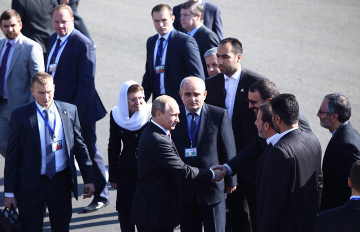 (تصاویر) ورود پوتین به تهران