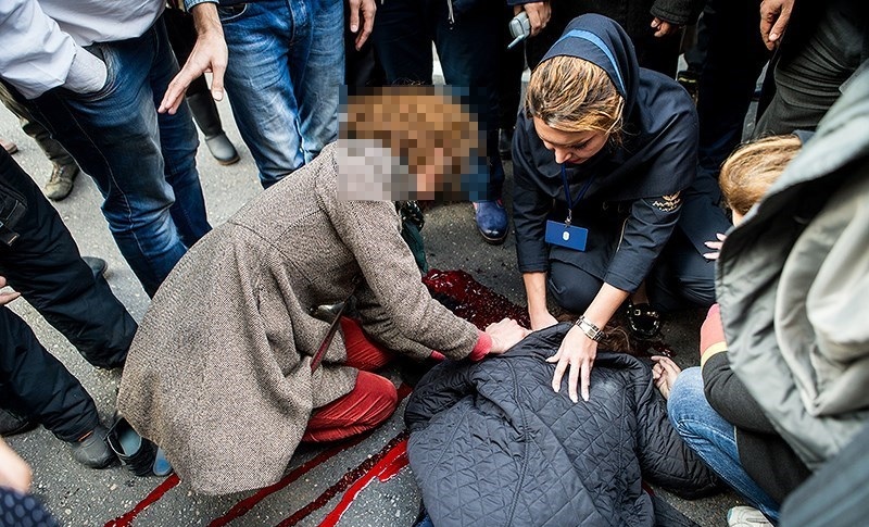 (تصاویر) ۲۰دقیقه جان دادن در ۲۰قدمی بیمارستان (تصاویر) ۲۰دقیقه جان دادن در ۲۰قدمی بیمارستان