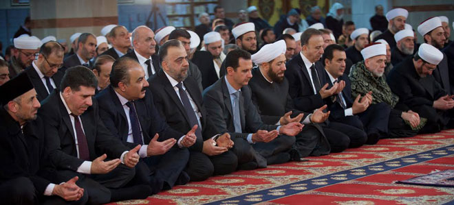 (تصاویر) بشار اسد در مراسم میلاد پیامبر(ص) (تصاویر) بشار اسد در مراسم میلاد پیامبر(ص)