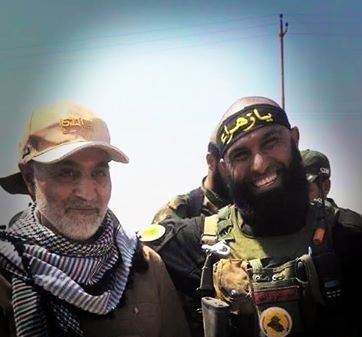 عکس یادگاری ابوعزرائیل با سردار سلیمانی
