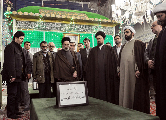 (تصاویر) خاتمی در حرم‌امام(ره)