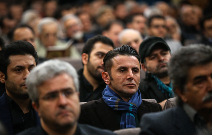 (تصاویر) هنرمندان در ترحیم انوشیروان ارجمند