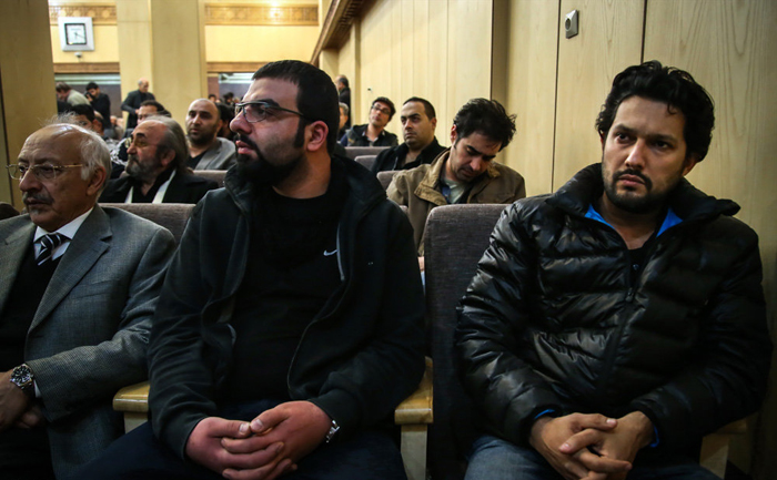 (تصاویر) هنرمندان در ترحیم انوشیروان ارجمند