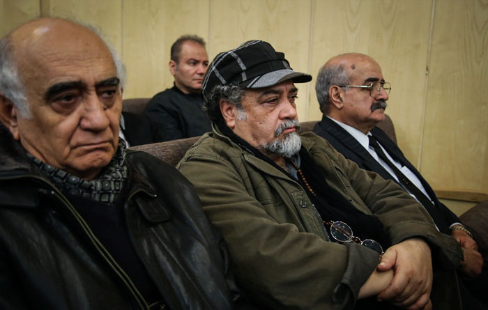(تصاویر) هنرمندان در ترحیم انوشیروان ارجمند