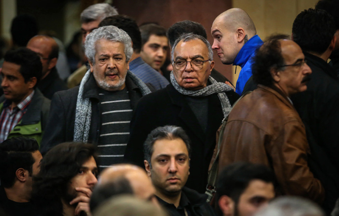 (تصاویر) هنرمندان در ترحیم انوشیروان ارجمند