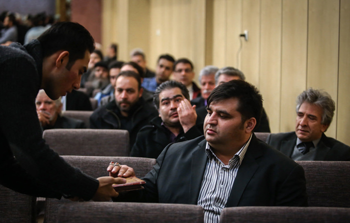 (تصاویر) هنرمندان در ترحیم انوشیروان ارجمند