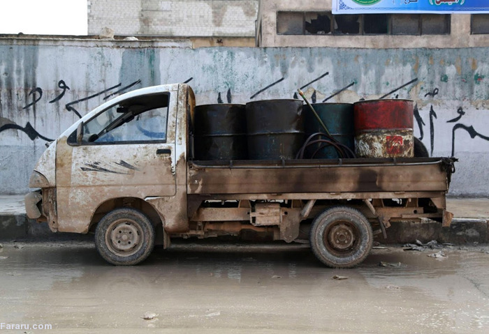 (تصاویر) تجارت نفتی داعش در سوریه