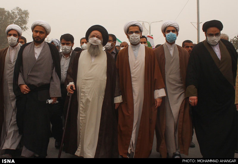 (تصویر) امام جمعه اهواز با ماسک در راهیپمایی (تصویر) امام جمعه اهواز با ماسک در راهیپمایی