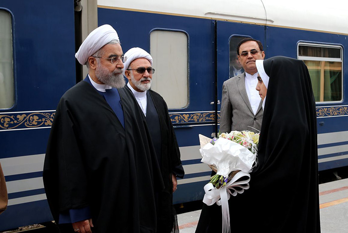 (تصاویر) سفر روحانی به قم (تصاویر) سفر روحانی به قم