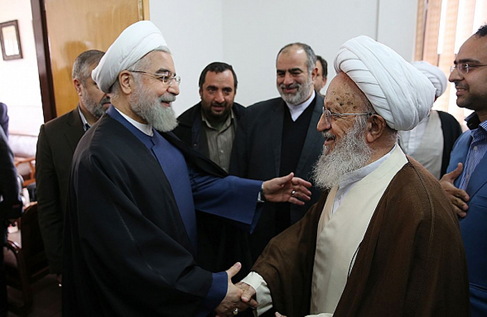 (تصاویر) دیدار روحانی با علما و مراجع قم (تصاویر) دیدار روحانی با علما و مراجع قم