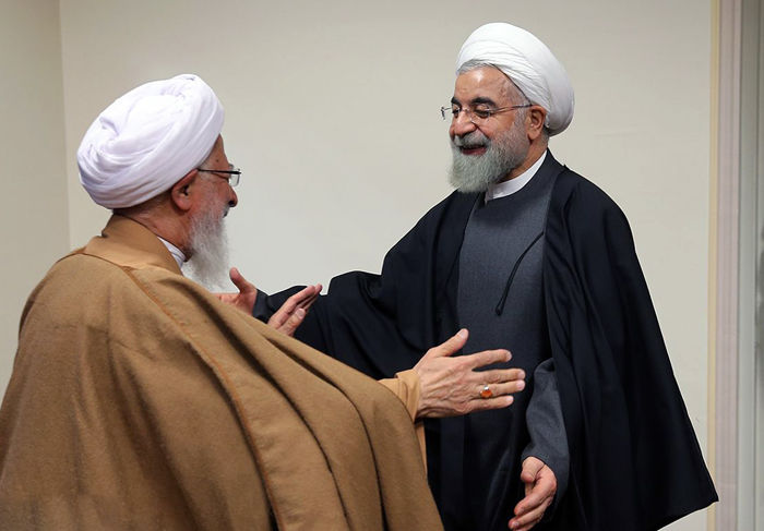 (تصاویر) دیدار روحانی با علما و مراجع قم (تصاویر) دیدار روحانی با علما و مراجع قم