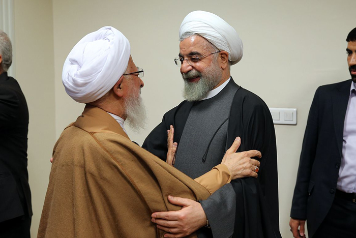 (تصاویر) دیدار روحانی با علما و مراجع قم (تصاویر) دیدار روحانی با علما و مراجع قم