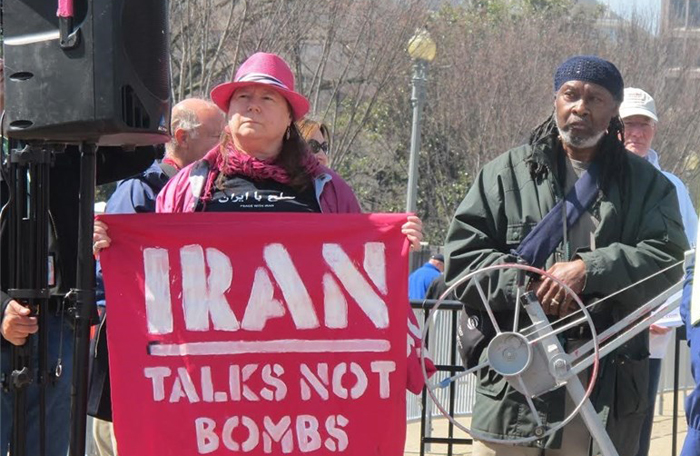 (تصاویر) تجمع حامیان ایران مقابل کاخ‌سفید