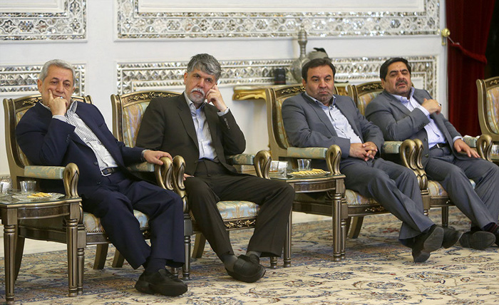 (تصاویر) دیدار نوروزی مقامات با هاشمی (تصاویر) دیدار نوروزی مقامات با هاشمی
