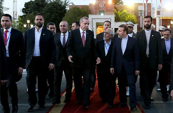 سفر اردوغان به تهران پایان یافت سفر اردوغان به تهران پایان یافت
