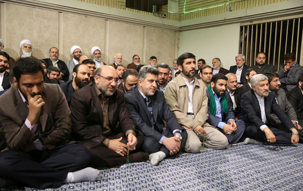 (تصاویر) دیدار جمعی از مداهان با رهبر نقلاب