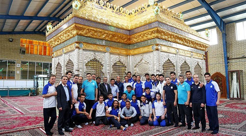 (تصاویر) استقلالی‌ها در کارگاه ساخت ضریح حرمین عسکریین