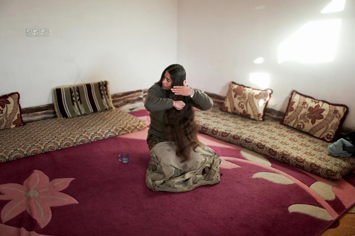 (تصاویر) زنان چریک در سنجار (تصاویر) زنان چریک در سنجار