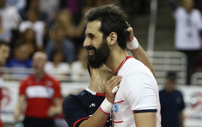 (تصاویر) دیدار والیبال ایران و امریکا