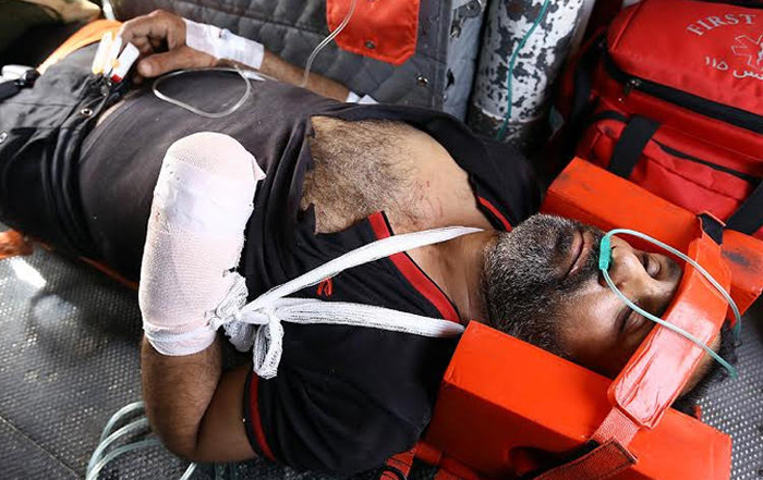 (تصاویر) انتقال مصدوم قطع عضو (تصاویر) انتقال مصدوم قطع عضو