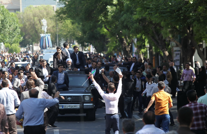 (تصاویر) استقبال از روحانی در تبریز (تصاویر) استقبال از روحانی در تبریز