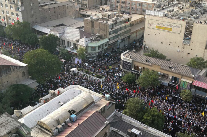 آغاز مراسم تشییع شهدای غواص آغاز مراسم تشییع شهدای غواص