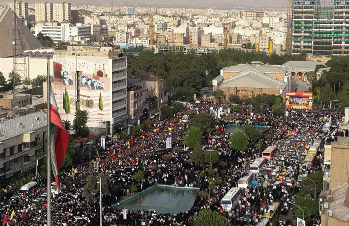 آغاز مراسم تشییع شهدای غواص آغاز مراسم تشییع شهدای غواص
