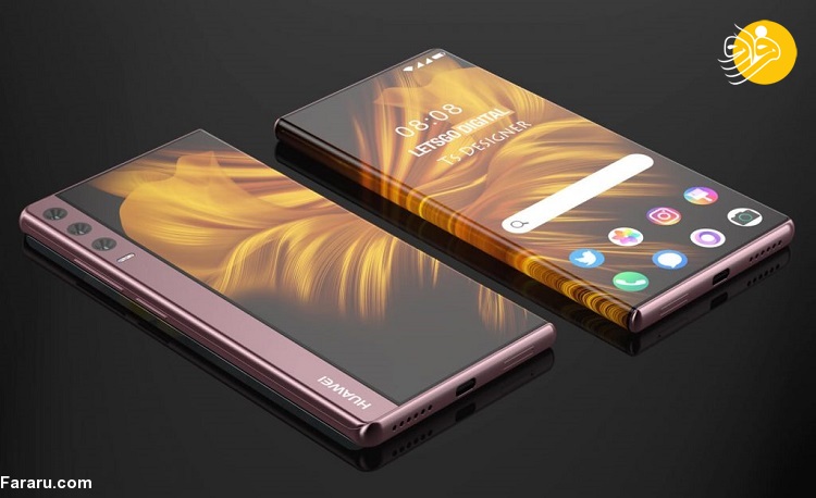 گوشی رول شونده هواوی میت با دوربین سه گانه