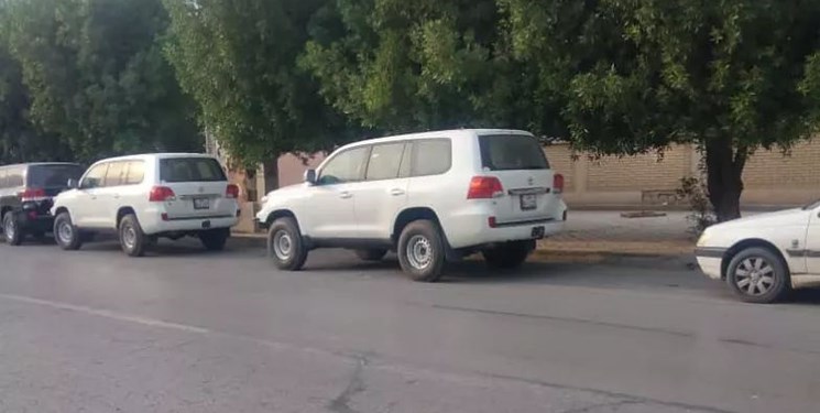 حضور کاروان خودرویی قطریها در بوشهر برای شکار حضور کاروان خودرویی قطریها در بوشهر برای شکار