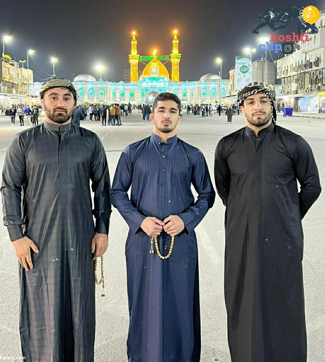 تصویر جالب از ستاره‌های تیم ملی با لباس عربی