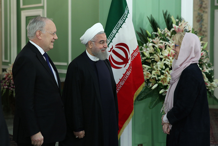 (تصاویر) استقبال روحانی از رئیس جمهور سوئیس (تصاویر) استقبال روحانی از رئیس جمهور سوئیس