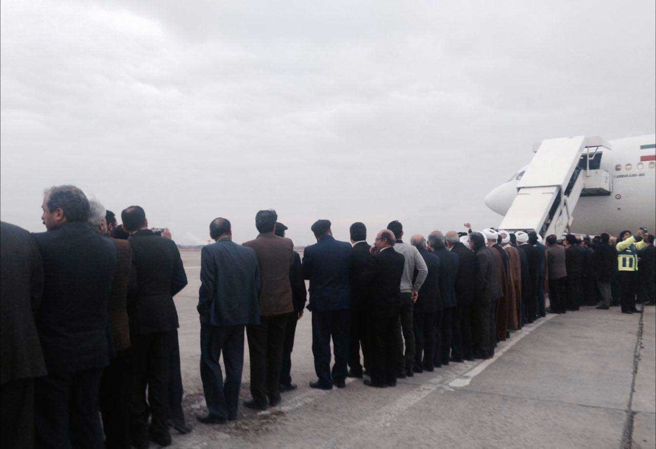(تصویر)صف طولانی استقبال از هاشمی