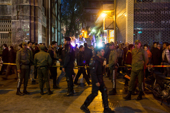 (تصاویر) انفجار در بازار تهران