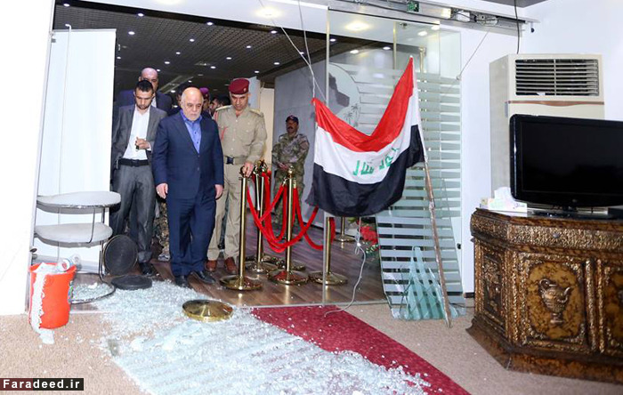 (تصاویر) بازدید العبادی از پارلمان پس از حمله (تصاویر) بازدید العبادی از پارلمان پس از حمله