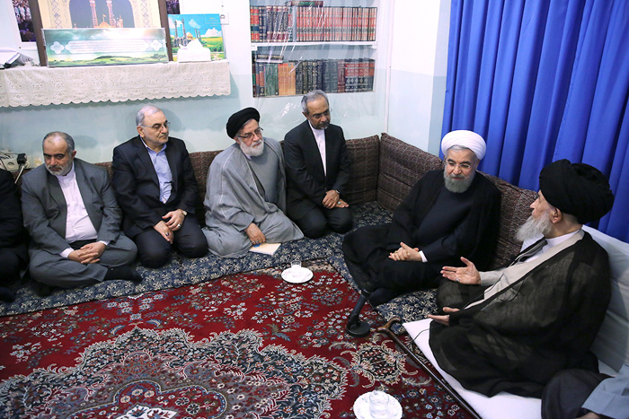 (تصاویر) دیدار روحانی با مراجع قم (تصاویر) دیدار روحانی با مراجع قم