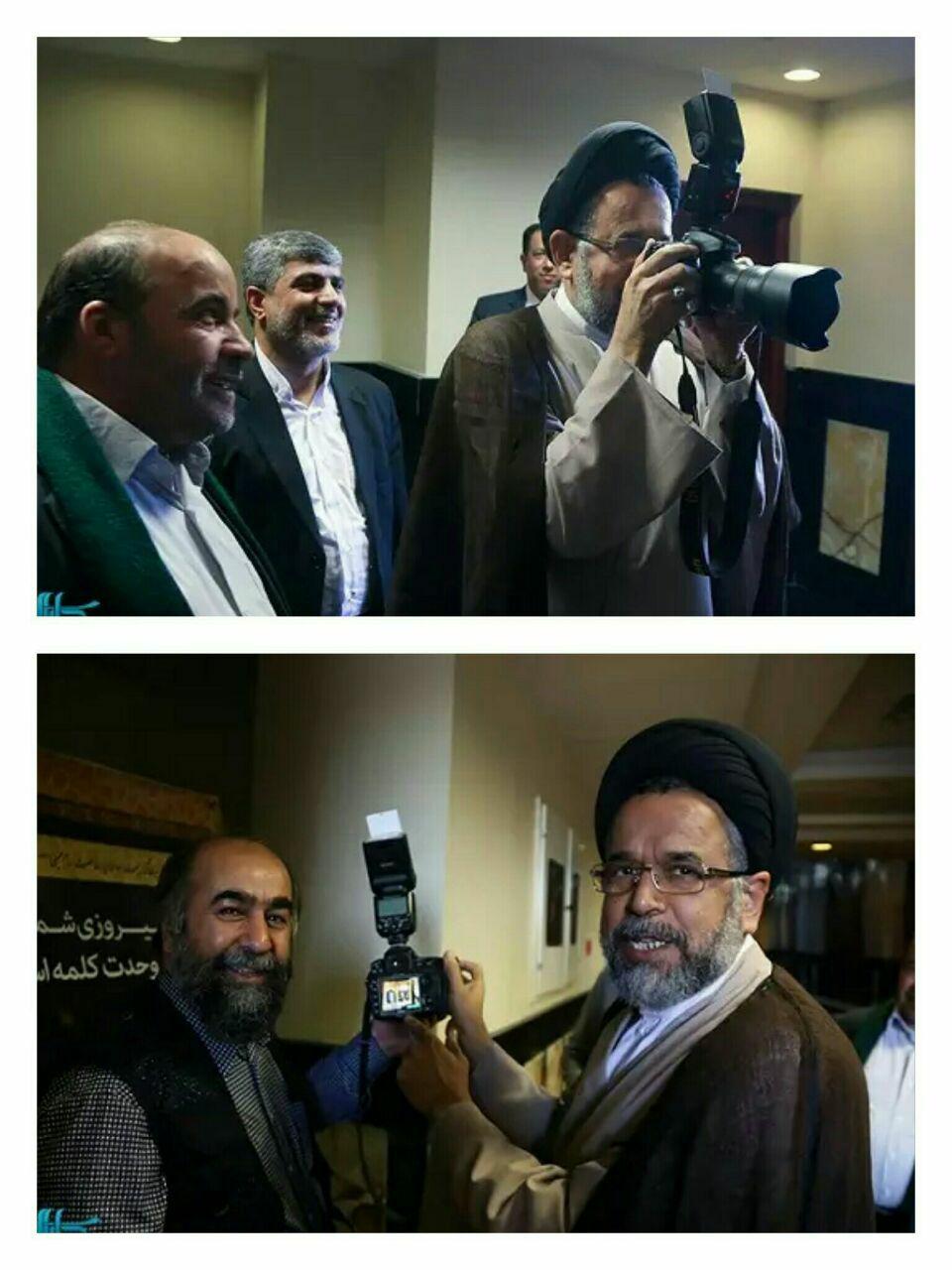 (تصویر) وقتی وزیر اطلاعات عکاسی می‌کند