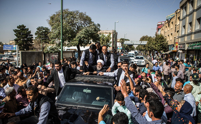 (تصاویر) استقبال از روحانی در قزوین (تصاویر) استقبال از روحانی در قزوین