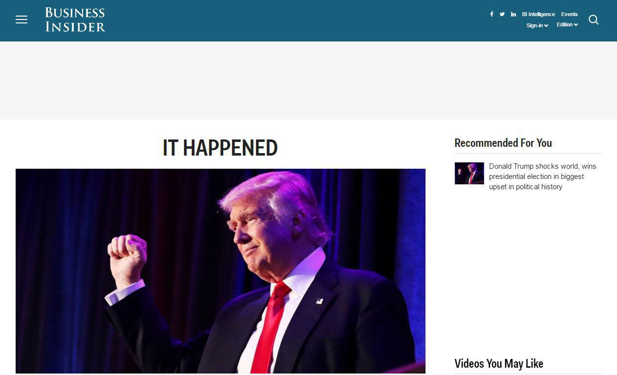 (تصاویر) ناراحتی رسانه های غربی از پیروزی ترامپ