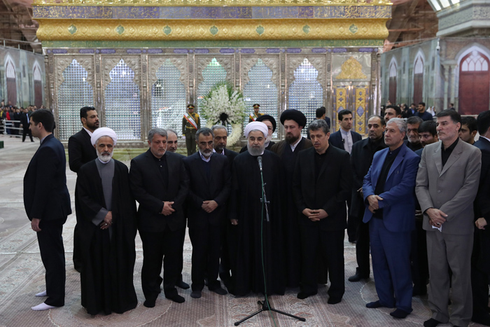 (تصاویر) روحانی در مرقد امام(ره) (تصاویر) روحانی در مرقد امام(ره)