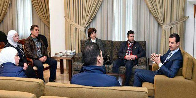 پخش تصاویر اسد از تلویزیون پس از شایعات اخیر پخش تصاویر اسد از تلویزیون پس از شایعات اخیر