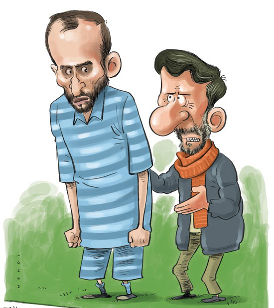 (کاریکاتور) تعویض طلایی احمدی نژاد! (کاریکاتور) تعویض طلایی احمدی نژاد!