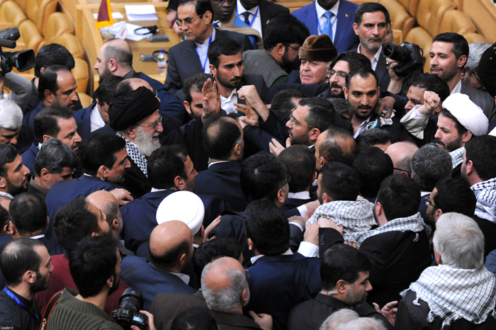 (تصاویر) رهبرانقلاب در کنفرانس حمایت از انتفاضه (تصاویر) رهبرانقلاب در کنفرانس حمایت از انتفاضه