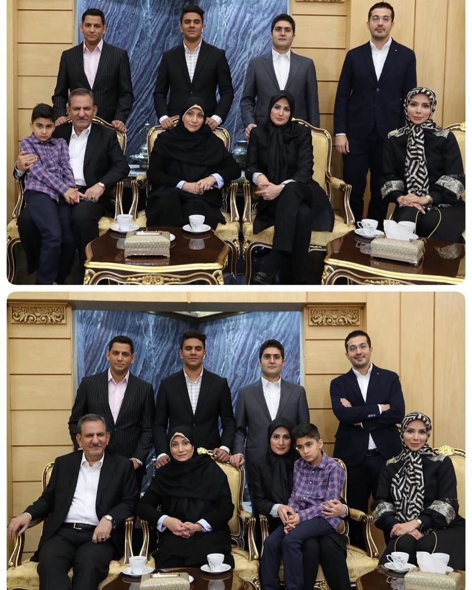 عکسی که اسحاق جهانگیری از خانواده اش در آستانه سفر نوروزی منتشر کرد