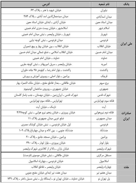 از فردا اسکناس نو بگیرید