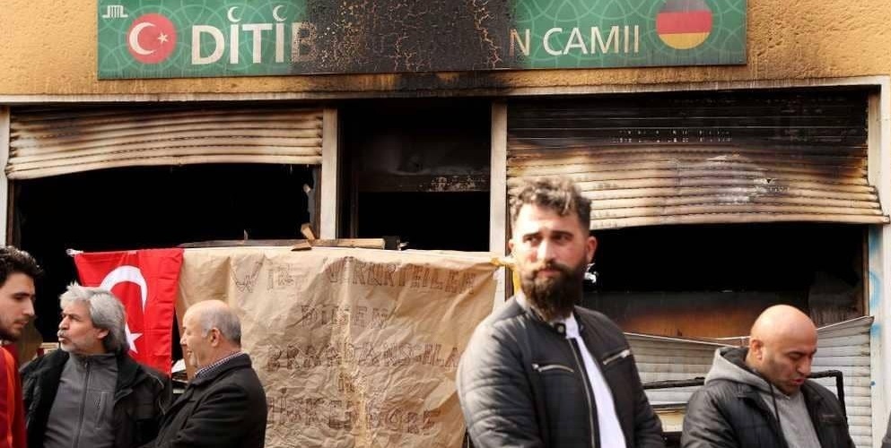 مسجدی در آلمان به آتش کشیده شد