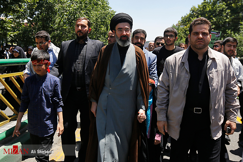 تصاویری از حضور فرزندان رهبر انقلاب در راهپیمایی روز قدس