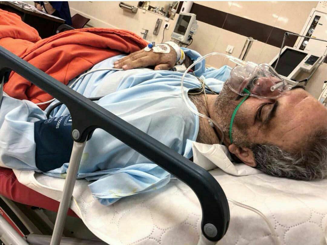 جواد خیابانی بعد از عمل جراحی جواد خیابانی بعد از عمل جراحی